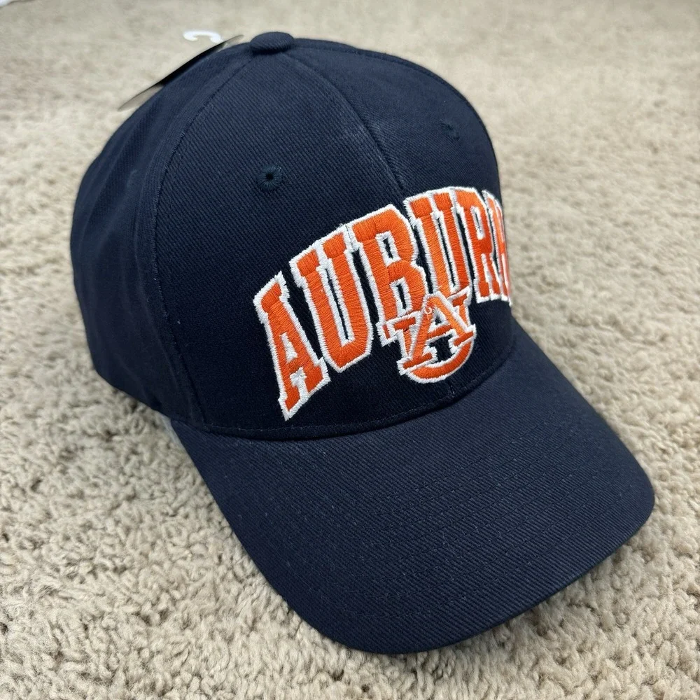 Auburn‎ Tigers Hat Navy Adjustable Strap Orange Arch Team Logo Hammer UA Cap NWT